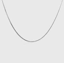 Load image into Gallery viewer, Curb Chain (White Gold) 2mm