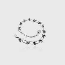 Load image into Gallery viewer, Knotted Bracelet (White Gold)