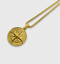 Load image into Gallery viewer, NorthStar Compass Pendant (Gold)