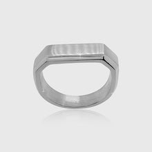 Load image into Gallery viewer, Minimalistic Flat Ring (White Gold)