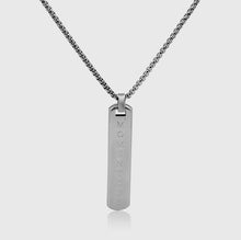 Load image into Gallery viewer, Timeless Rectangle Pendant (White Gold)