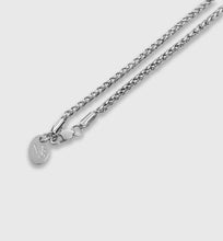Load image into Gallery viewer, Wheat Chain (White Gold) 3mm