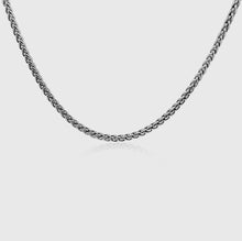 Load image into Gallery viewer, Wheat Chain (White Gold) 5mm