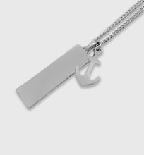 Load image into Gallery viewer, Anchor’s Edge Pendant (White Gold)
