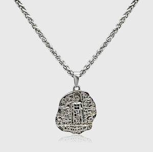 Buddhas of Bamiyan Pendant (White Gold)