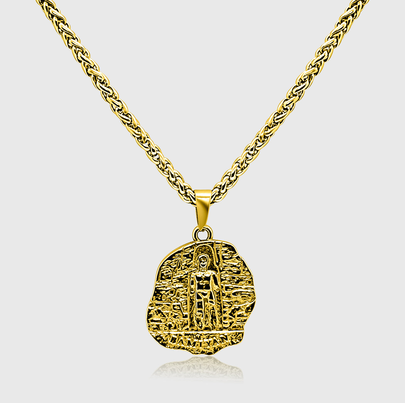 Buddhas of Bamiyan Pendant (Gold)