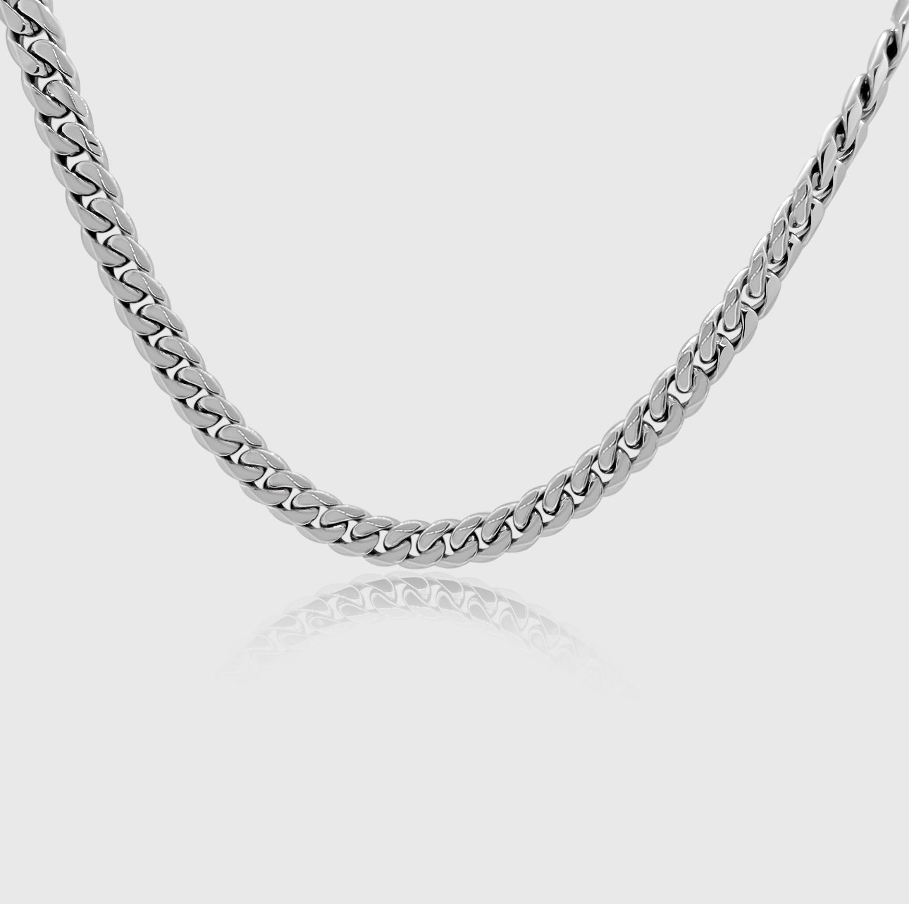 Miami Cuban Chain (White Gold) 12mm