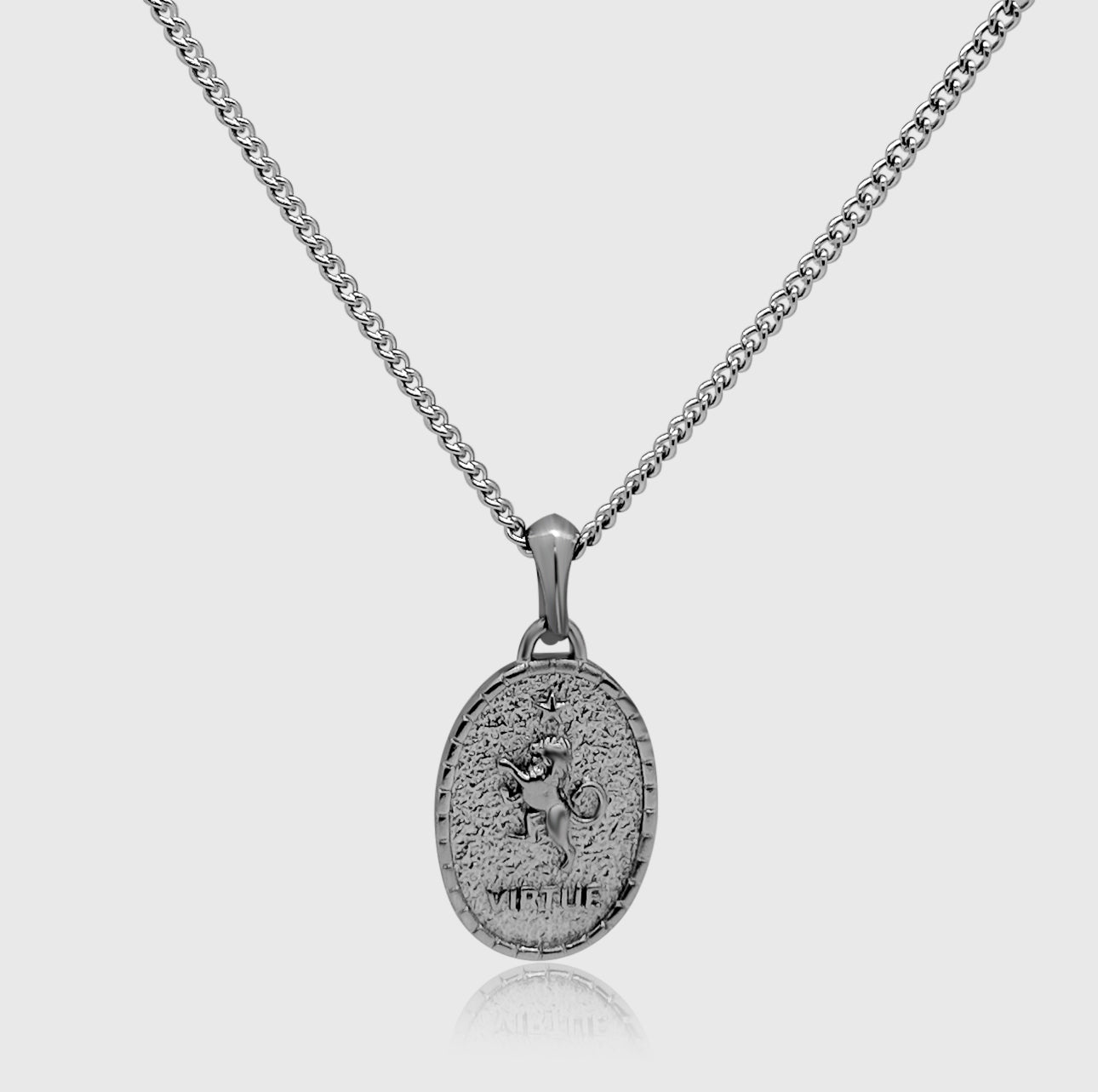 Fierce Protector Pendant (White Gold)