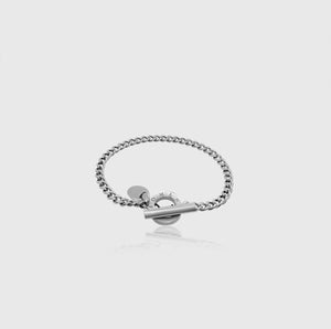 InfinityLock Bracelet (White Gold)