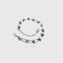 Load image into Gallery viewer, Knotted Bracelet (White Gold)
