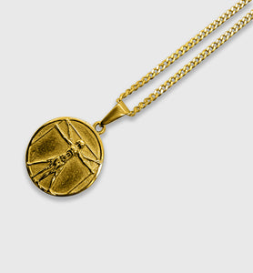 Leo Da Vitruvian Pendant (Gold)