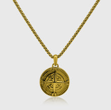 Load image into Gallery viewer, NorthStar Compass Pendant (Gold)
