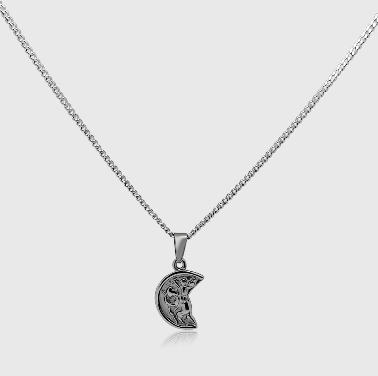 St Christopher Pendant (White Gold)