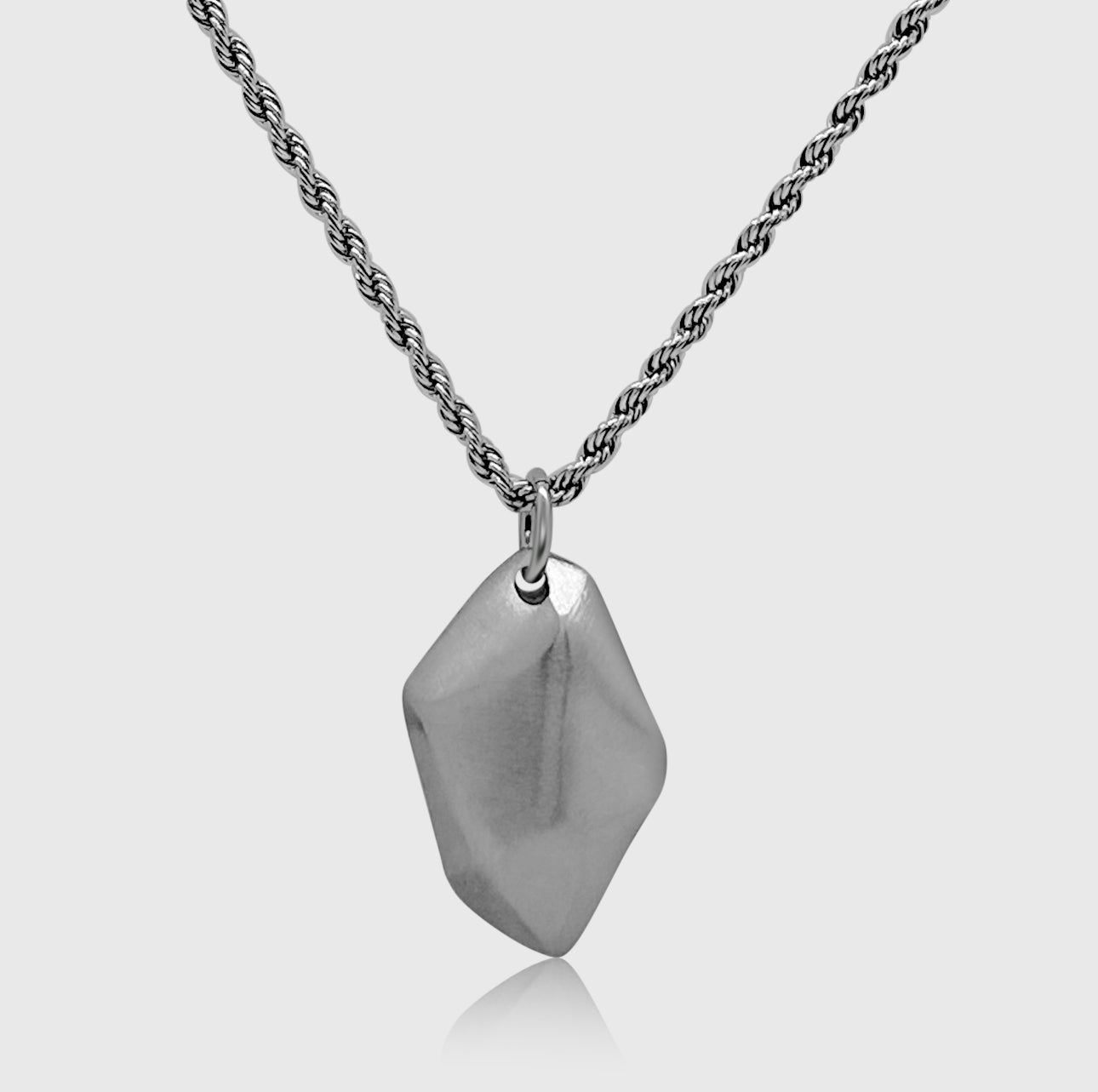 The SilverNugget Pendant (White Gold)