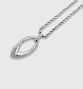 The Silvered Quarry Pendant (White Gold)