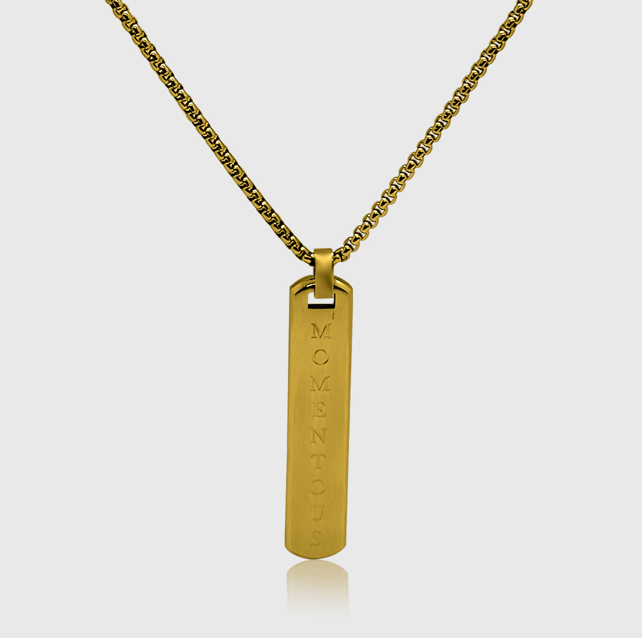 Timeless Rectangle Pendant (Gold)